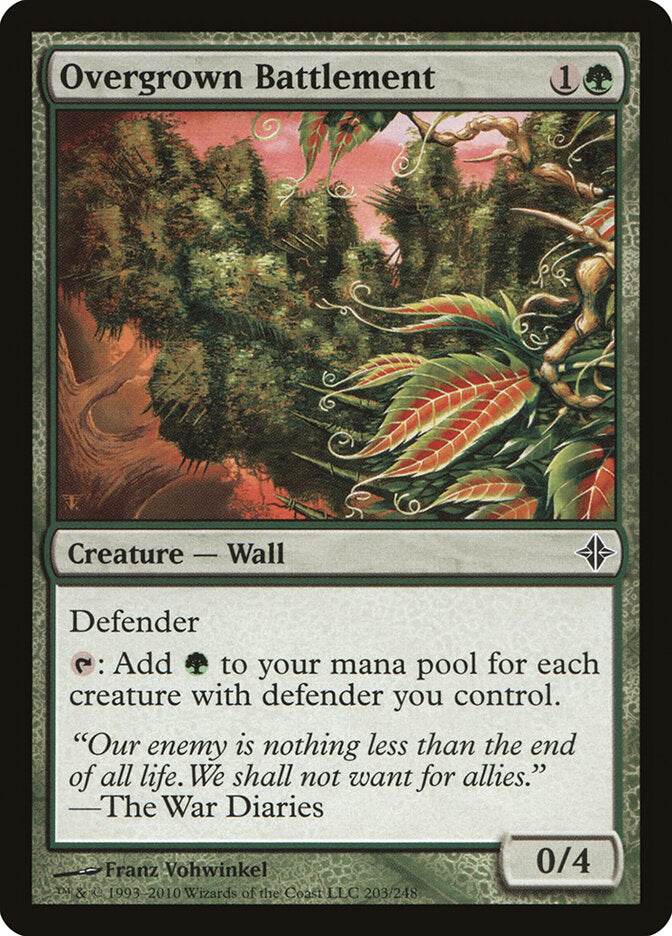 Overgrown Battlement - carta Magic The Gathering