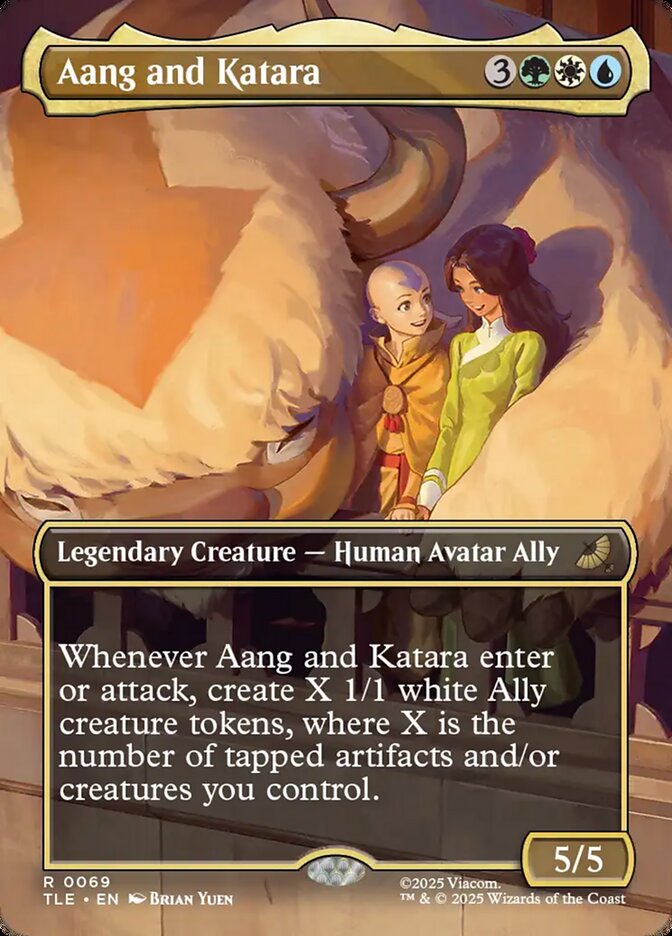 Aang and Katara - carta Magic The Gathering