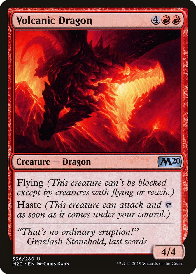 Volcanic Dragon - carta Magic The Gathering