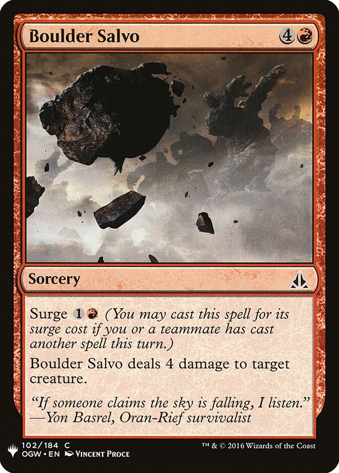 Boulder Salvo - carta Magic The Gathering