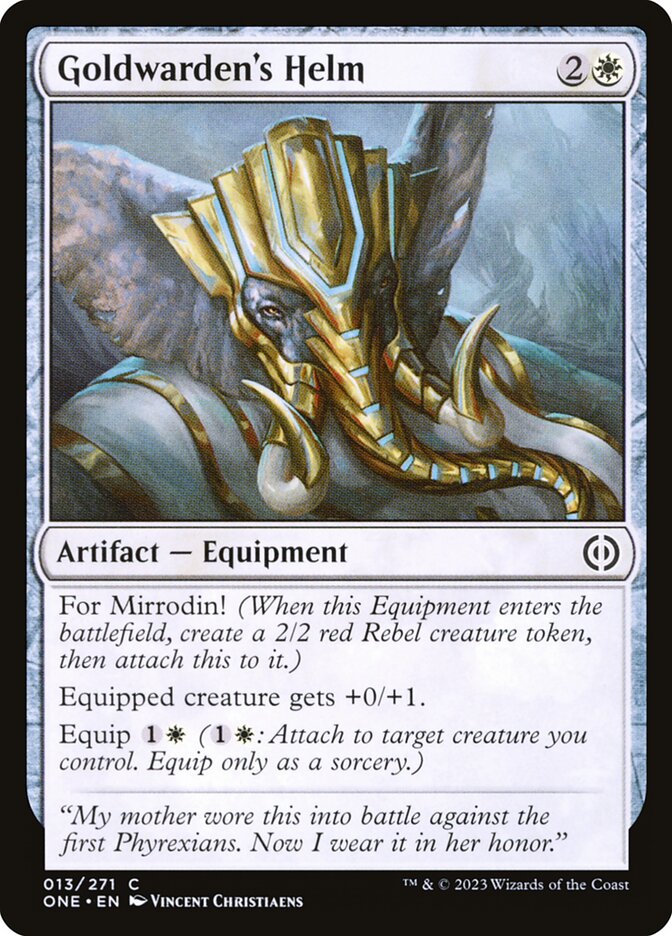 Goldwarden's Helm - ONE-013-NF-STD