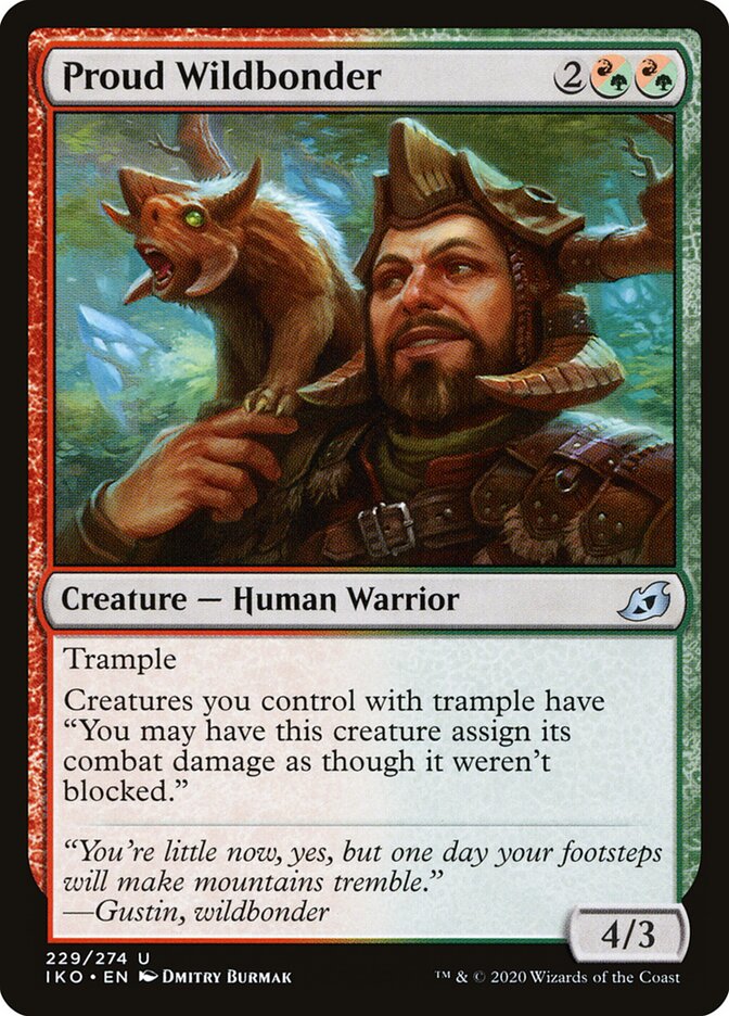 Proud Wildbonder - carta Magic The Gathering