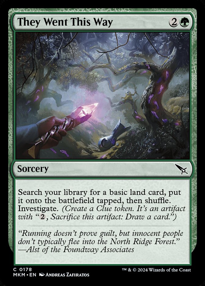 They Went This Way - carta Magic The Gathering