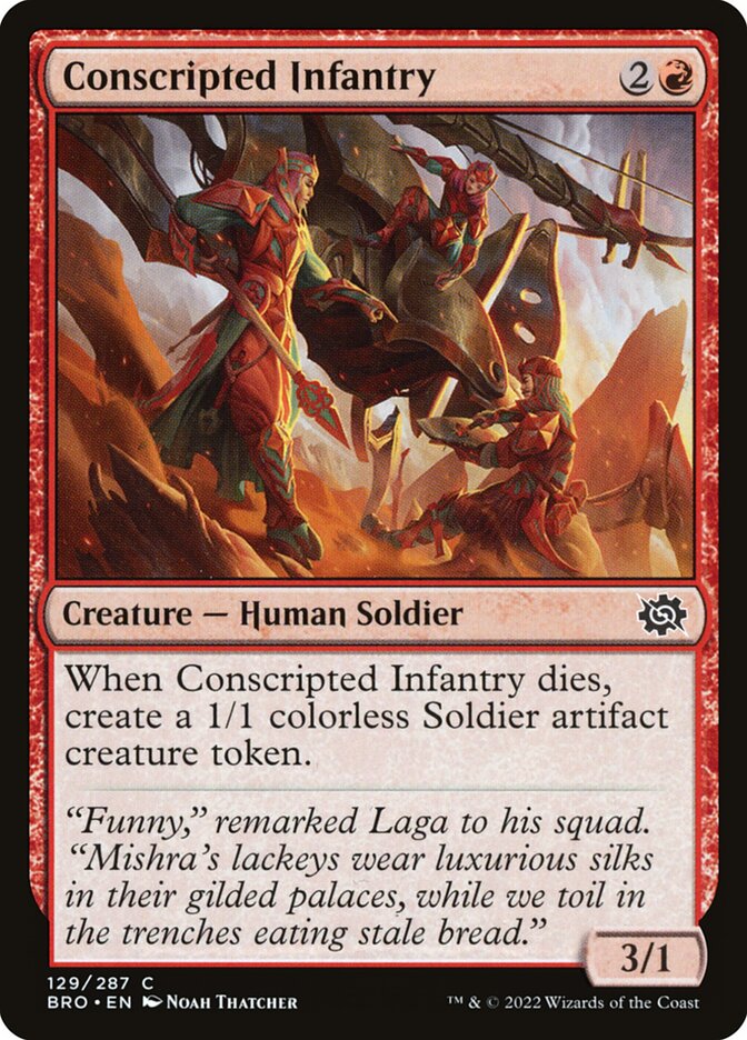 Conscripted Infantry - carta Magic The Gathering