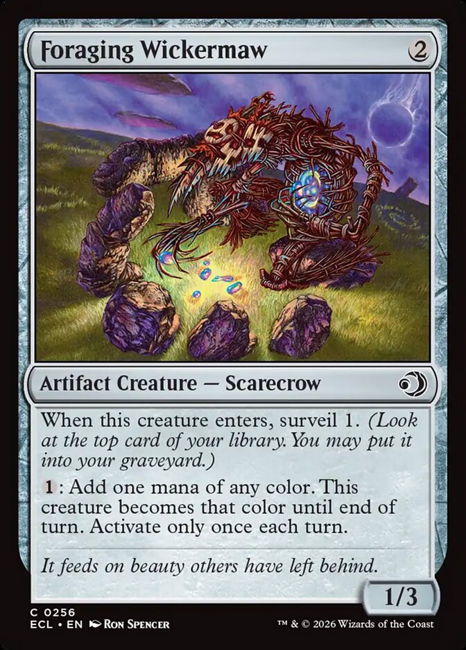 Foraging Wickermaw - carta Magic The Gathering