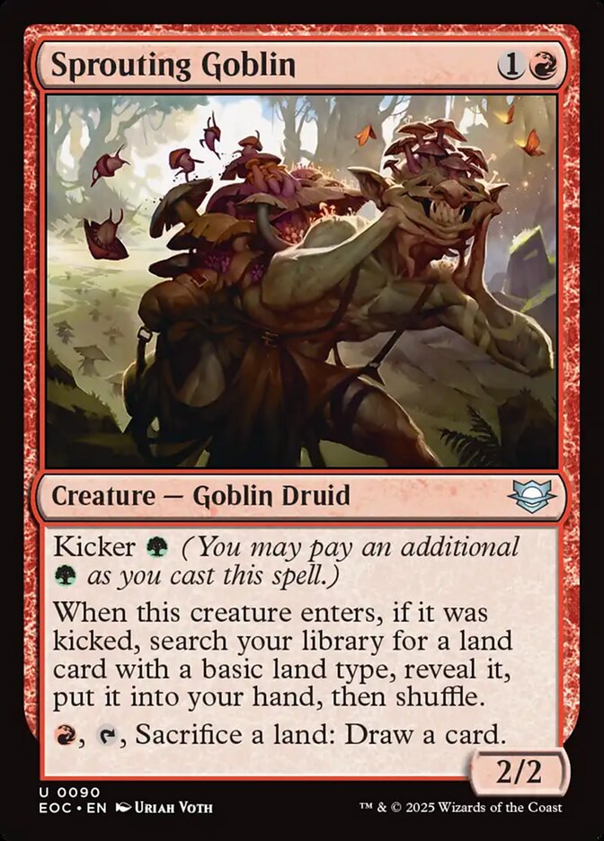 Sprouting Goblin - carta Magic The Gathering