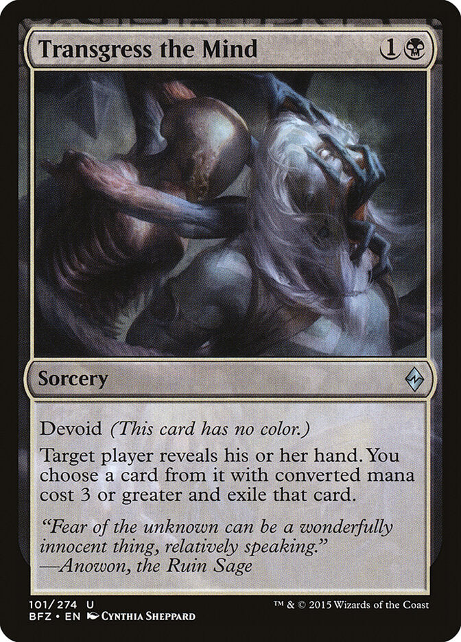 Transgress the Mind - carta Magic The Gathering