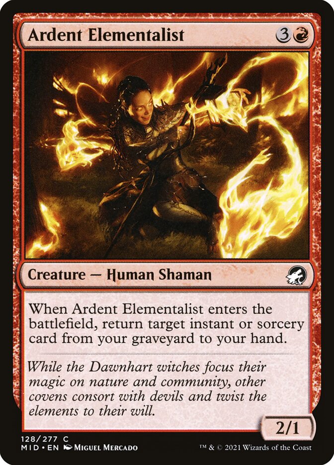 Ardent Elementalist - carta Magic The Gathering