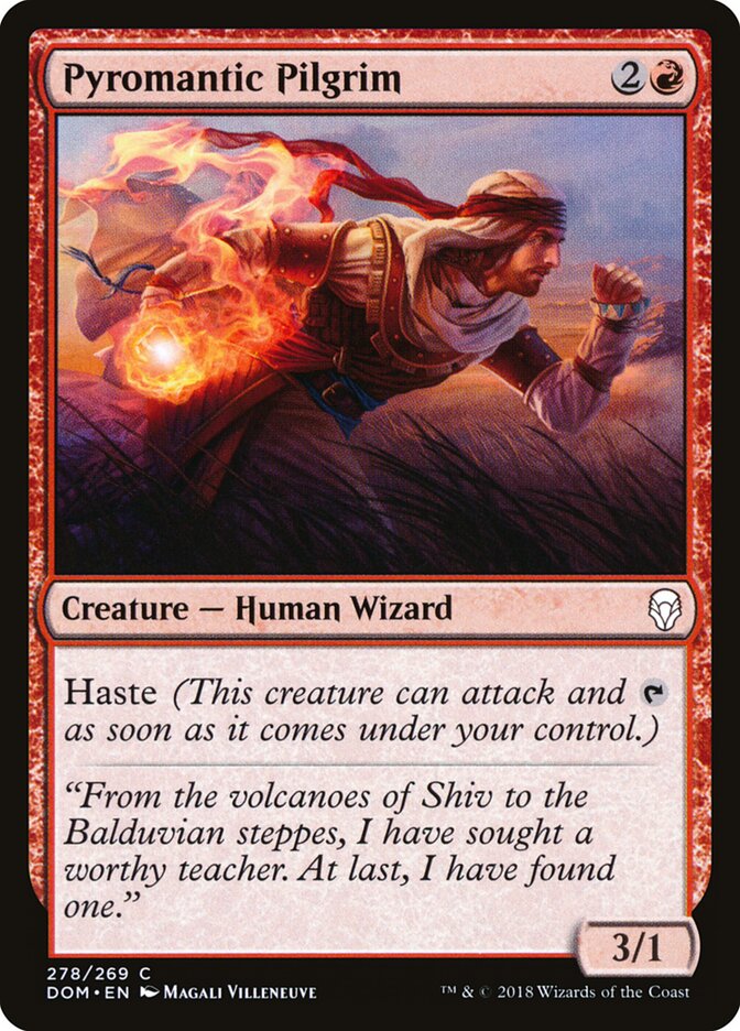 Pyromantic Pilgrim - carta Magic The Gathering
