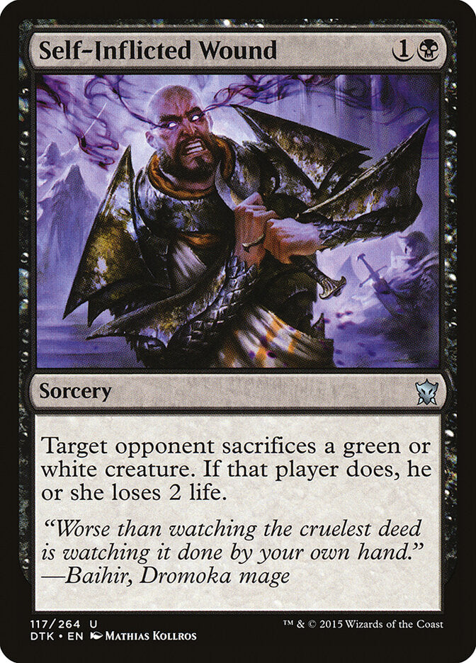 Self-Inflicted Wound - carta Magic The Gathering
