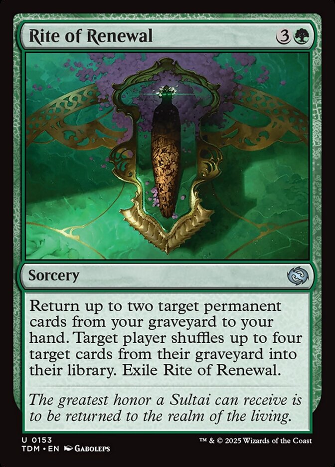 Rite of Renewal - carta Magic The Gathering