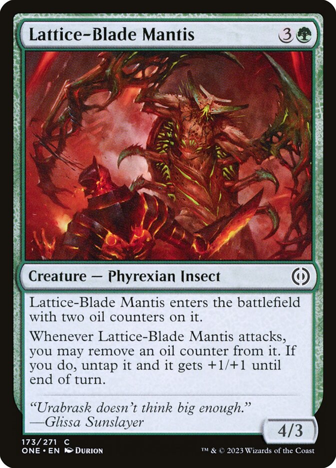 Lattice-Blade Mantis - carta Magic The Gathering