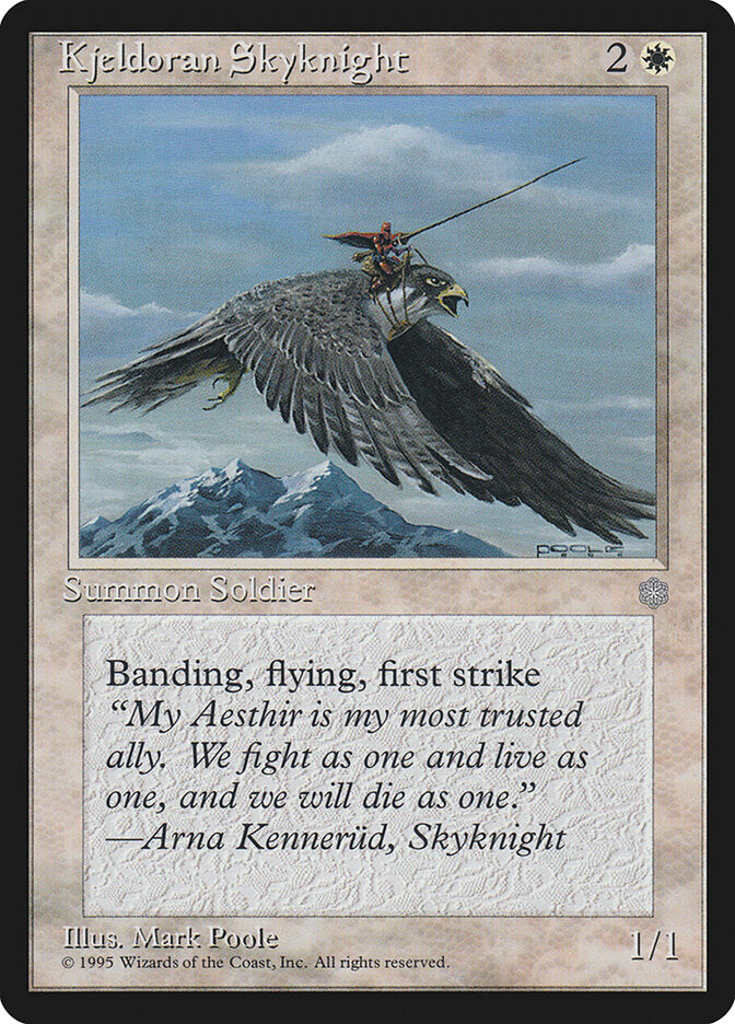 Kjeldoran Skyknight - carta Magic The Gathering