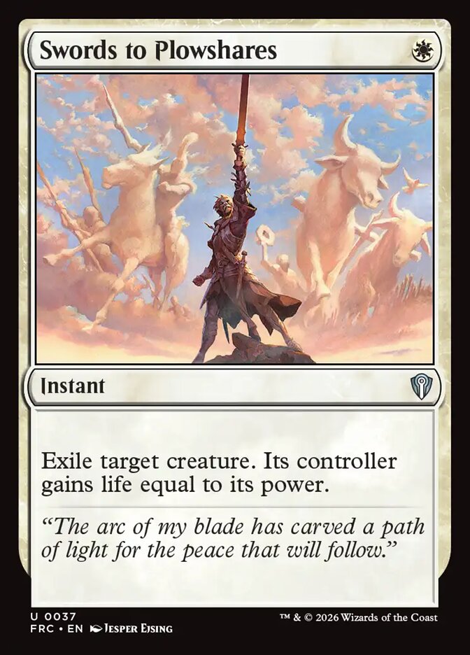 Swords to Plowshares - carta Magic The Gathering