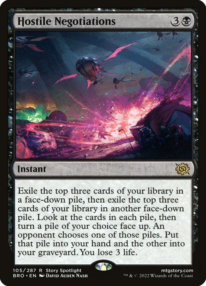 Hostile Negotiations - carta Magic The Gathering