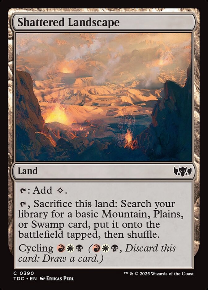Shattered Landscape - carta Magic The Gathering