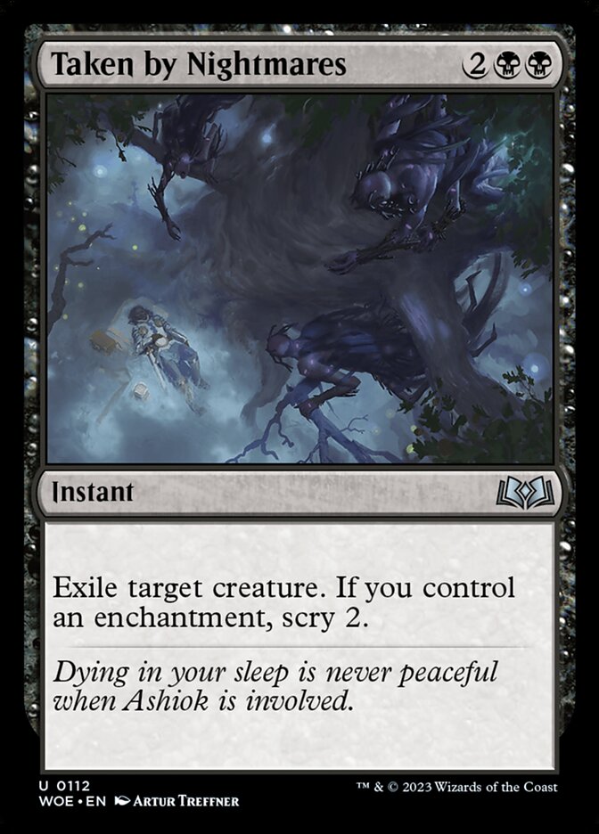 Taken by Nightmares - carta Magic The Gathering