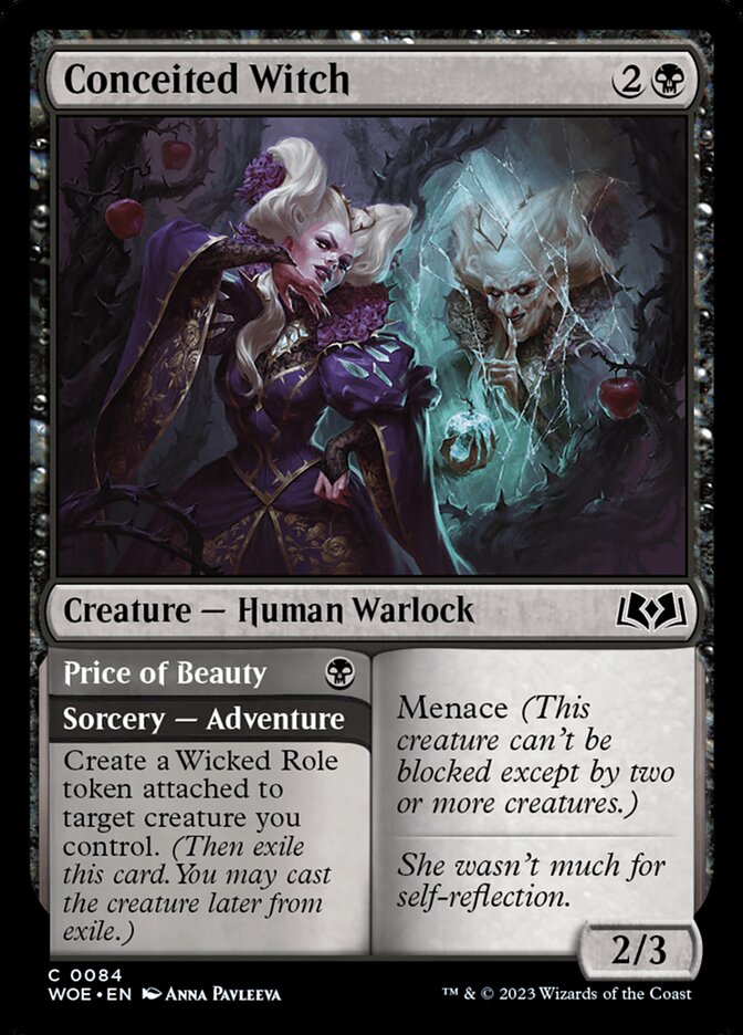 Conceited Witch // Price of Beauty - carta Magic The Gathering