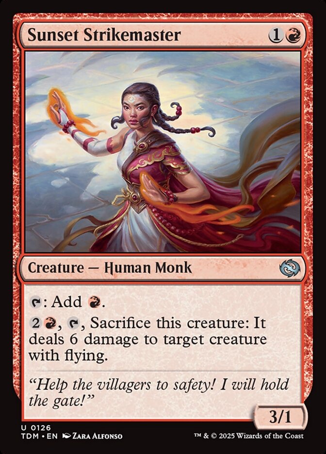 Sunset Strikemaster - carta Magic The Gathering