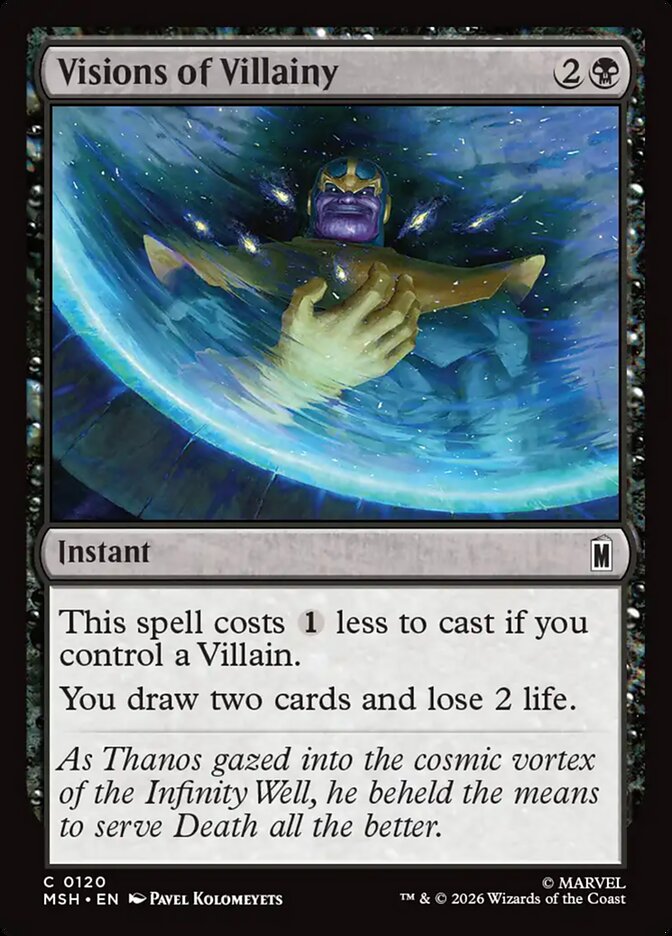 Visions of Villainy - carta Magic The Gathering