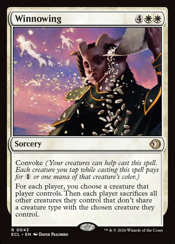 Winnowing - carta Magic The Gathering