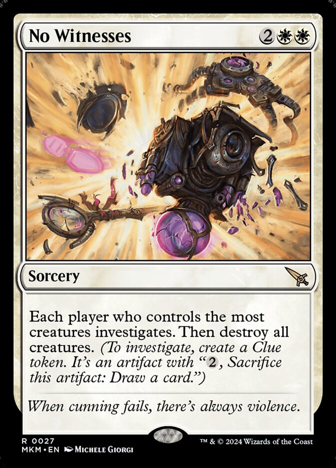 No Witnesses - carta Magic The Gathering