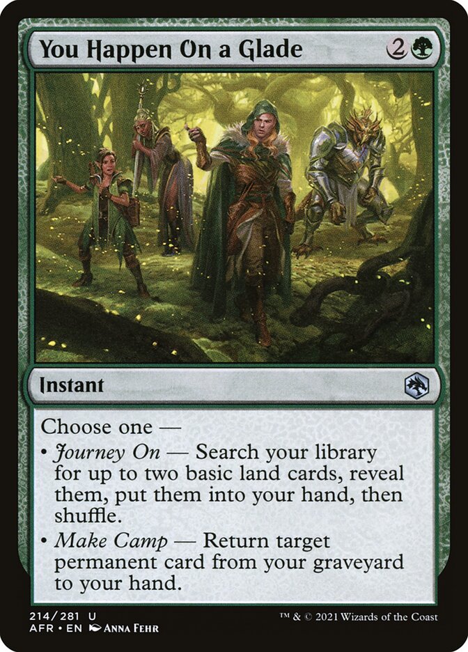 You Happen On a Glade - carta Magic The Gathering