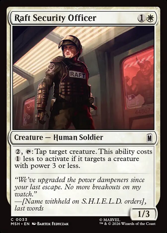 Raft Security Officer - carta Magic The Gathering