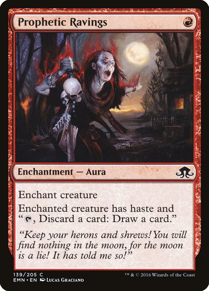 Prophetic Ravings - carta Magic The Gathering