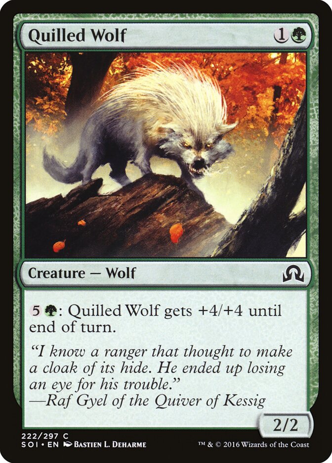 Quilled Wolf - carta Magic The Gathering
