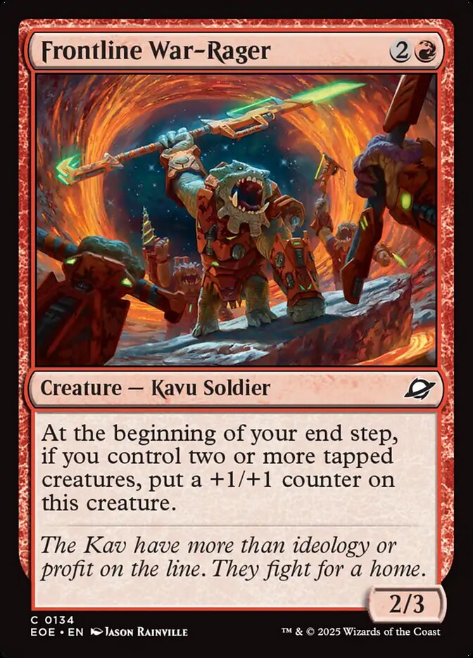 Frontline War-Rager - carta Magic The Gathering