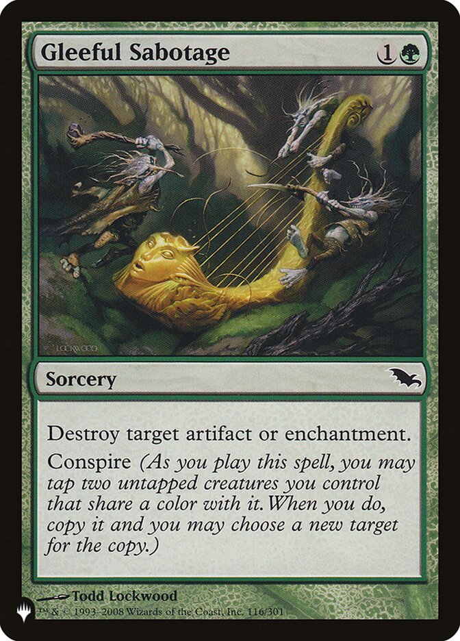 Gleeful Sabotage - carta Magic The Gathering