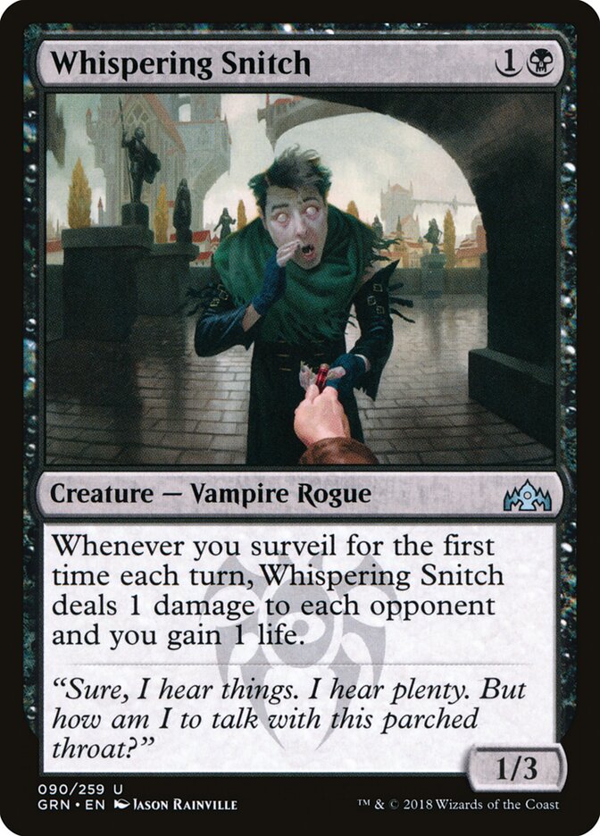 Whispering Snitch - carta Magic The Gathering