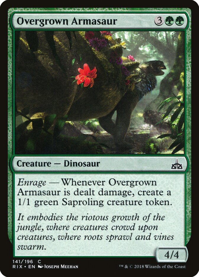 Overgrown Armasaur - carta Magic The Gathering