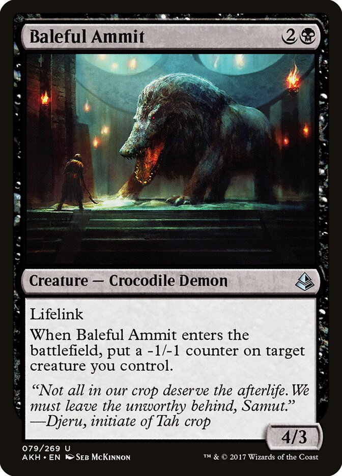 Baleful Ammit - carta Magic The Gathering