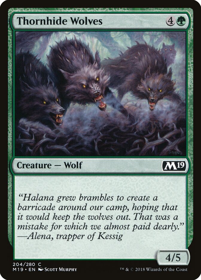 Thornhide Wolves - carta Magic The Gathering