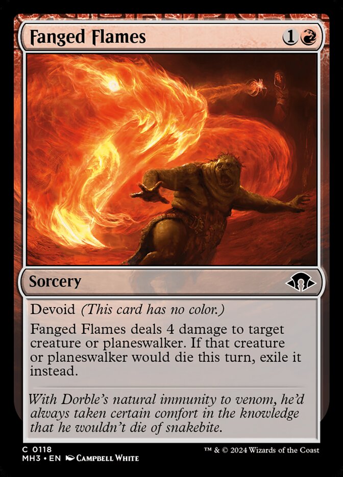 Fanged Flames - carta Magic The Gathering
