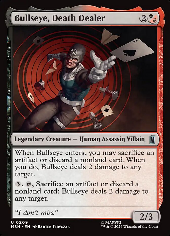 Bullseye, Death Dealer - carta Magic The Gathering