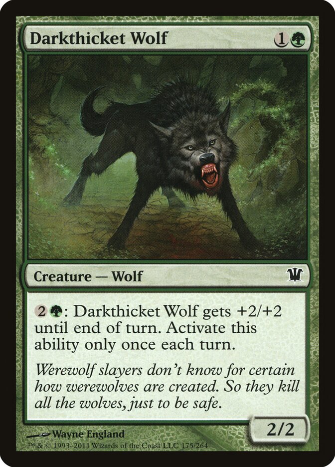 Darkthicket Wolf - carta Magic The Gathering