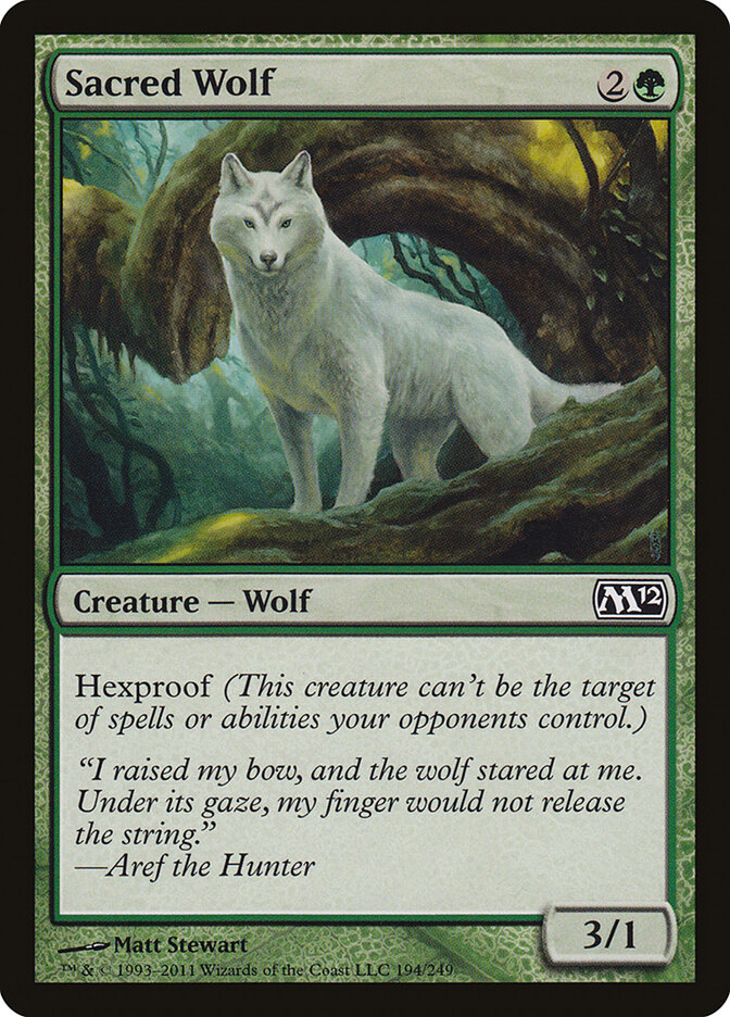 Sacred Wolf - carta Magic The Gathering