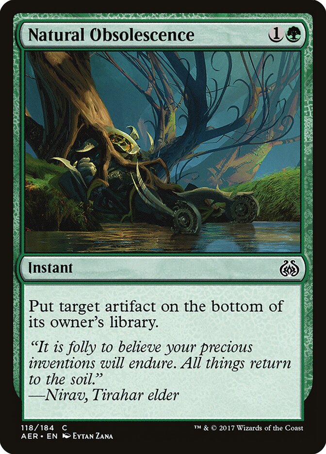 Natural Obsolescence - carta Magic The Gathering
