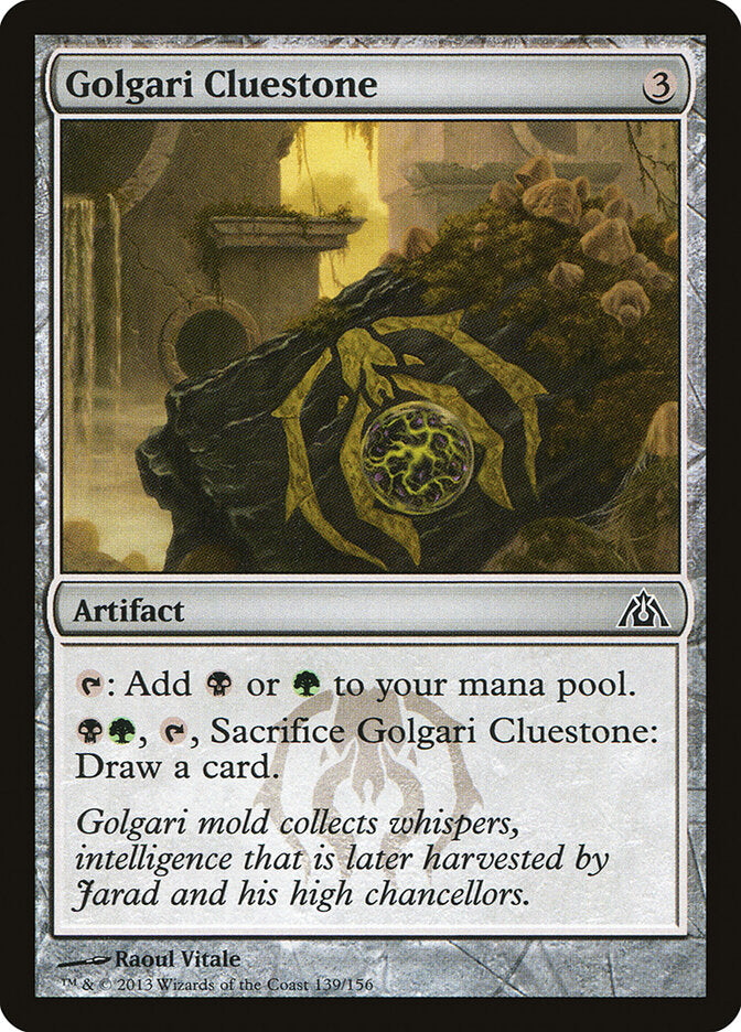 Golgari Cluestone - carta Magic The Gathering