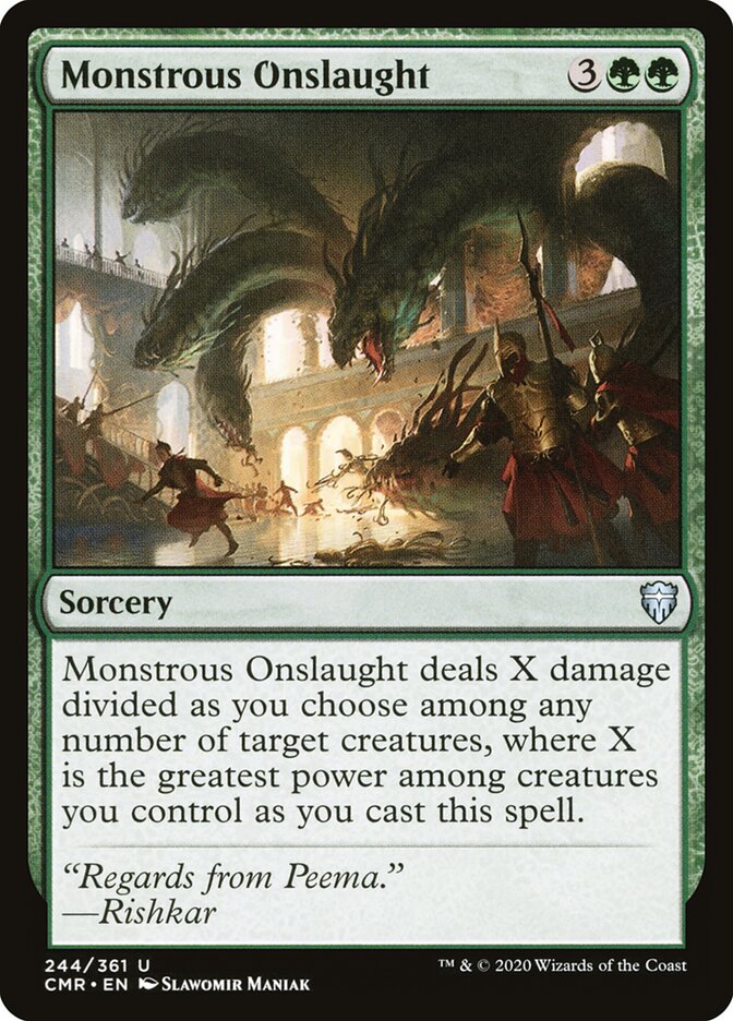 Monstrous Onslaught - carta Magic The Gathering