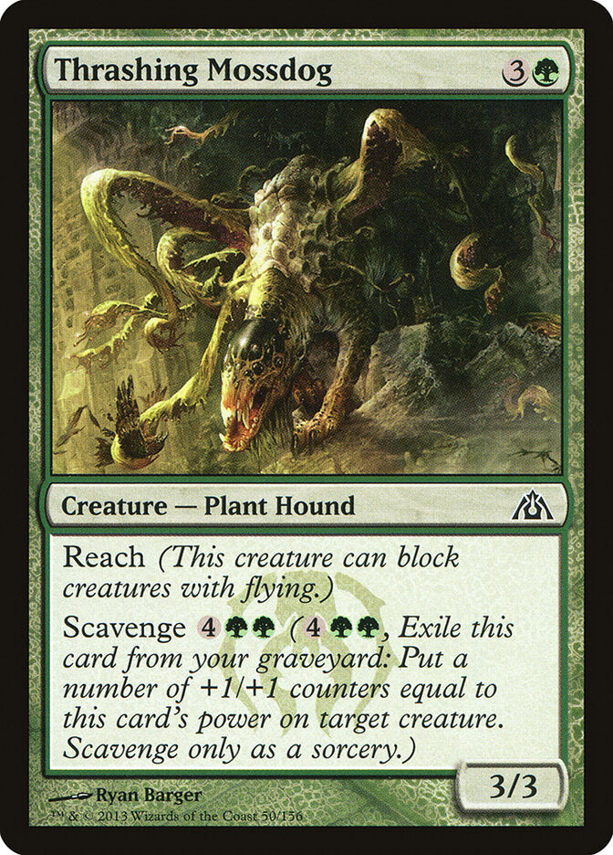 Thrashing Mossdog - carta Magic The Gathering