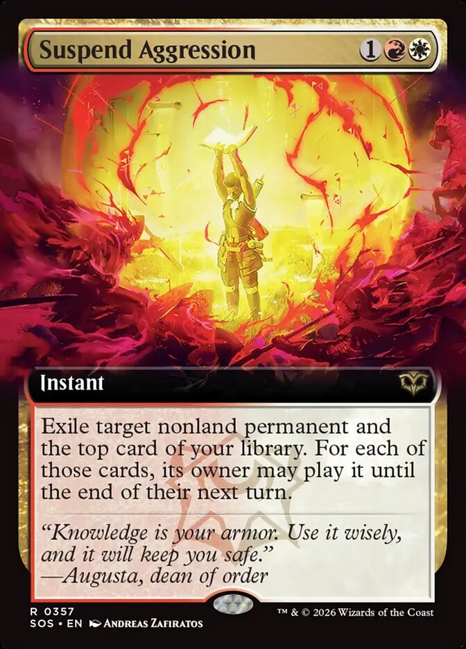 Suspend Aggression - carta Magic The Gathering