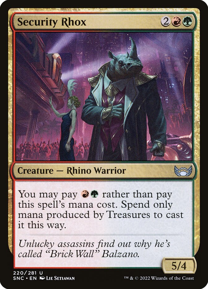 Security Rhox - carta Magic The Gathering