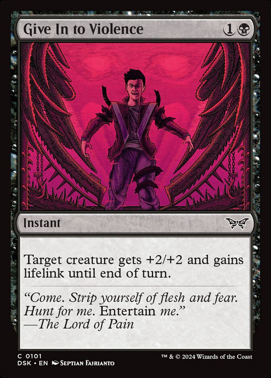 Give In to Violence - carta Magic The Gathering