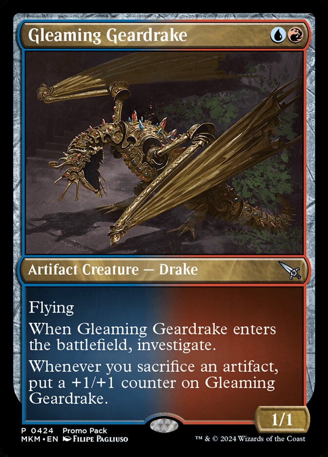 Gleaming Geardrake - MKM-424-F-INV-PP