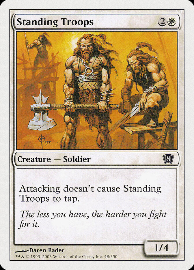 Standing Troops - carta Magic The Gathering