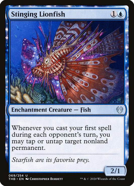 Stinging Lionfish - carta Magic The Gathering